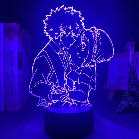 Lampe 3D My Hero Academia Bakugo et Himiko
