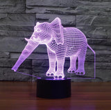 Illusion 3D animaux Éléphant