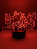 Lampe 3D Fornite Western Cowboy rouge