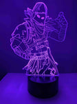 Lampe 3D Fortnite Epouvantail violet
