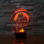 Lampe 3D One piece Luffy victoire