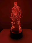 Lampe 3D fortnite skin squelette rouge