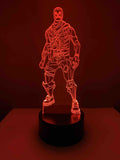 Lampe 3D fortnite skin squelette rouge
