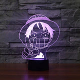 Lampe 3D manga One piece Luffy victoire