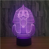 lampe led 3D pharaon
