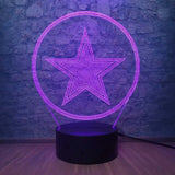 Lampe 3D Marvel Étoile