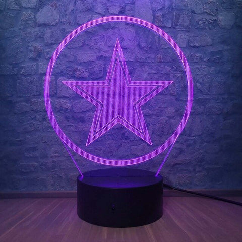 Lampe 3D Marvel Étoile