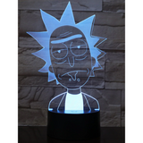 Lampe 3D <br> Rick et Morty