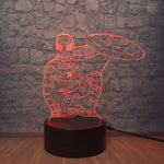 Lampe 3D Spider man bouclier