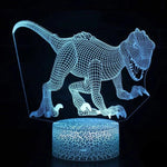 Lampe 3D velociraptor Agressif