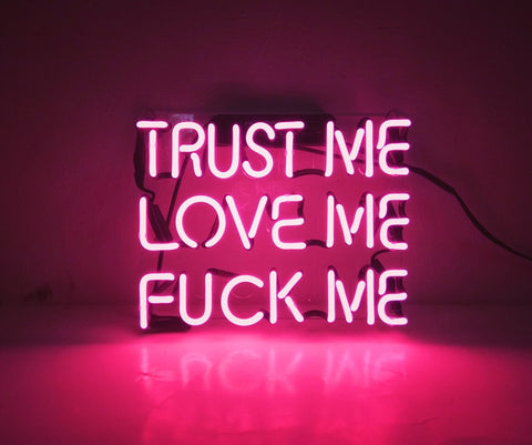 Lampe néon trust me