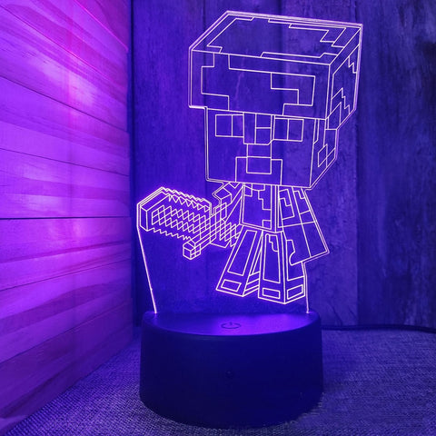 Lampe 3D Minecraft Jesse