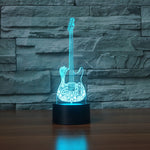 Veilleuse 3D guitare électrique
