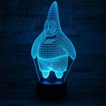 Lampe 3D Patrick l'étoile de mer