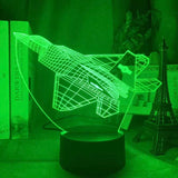 Lampe 3D Avion raptor