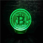 Lampe 3D bitcoin