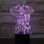 Lampe 3D My Hero Acadamia All Might violet