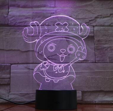 Lampe 3D One Piece Chopper mignon