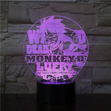 Lampe 3D One Piece Monkey D Luffy