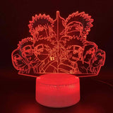lampe 3d naruto confrontation rouge 