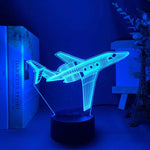 Lampe illusion 3D Avion supersonic