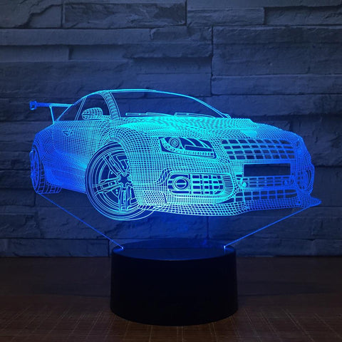 Lampe 3D voiture de course 