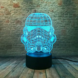 Veilleuse 3D Star Wars masque stormtrooper