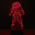Lampe 3D Dragon Ball Z Broly rouge