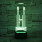 lampe 3D tours Petronas Kuala Lumpur 