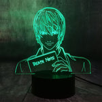 Lampe 3D Death Note Yagami Light