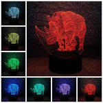 Luminaire 3D Rhinocéros