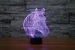 Illusion 3D tête de cheval 