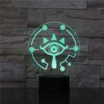 Lampe 3D Zelda symbole de l'oeil
