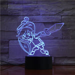 Lampe 3D Link attaque cyclone