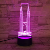 Lampe led 3D monument Kuala Lumpur