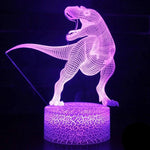 Lampe 3D T-Rex méchant 