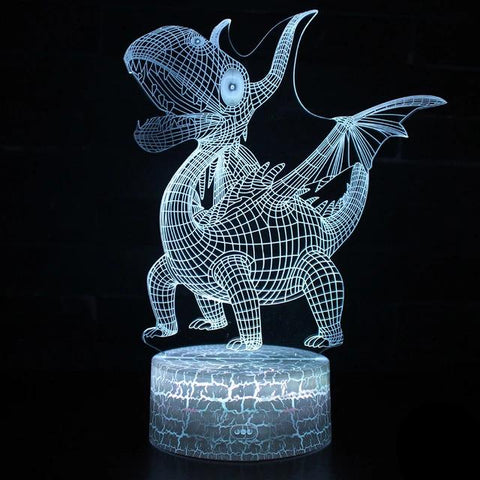 Lampe 3D Dinosaure fantaisiste