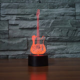 Lampe 3D Guitare électrique 