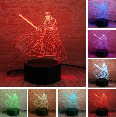 collection Lampe 3D Star Wars Dark Vador 