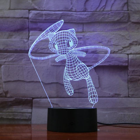 Lampe 3D Mew pokémon 