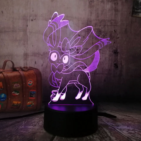 Lampe 3D Nymphali Pokémon 
