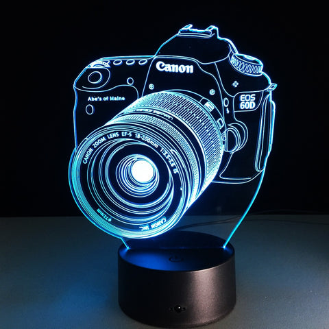 Lampe 3D Appareil Photo Canon