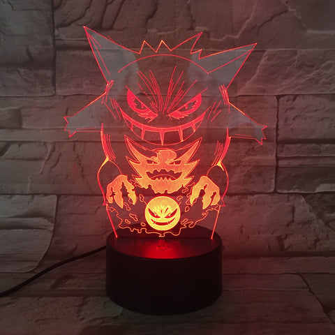 Lampe 3D Pokemon Ectoplasma fantominus