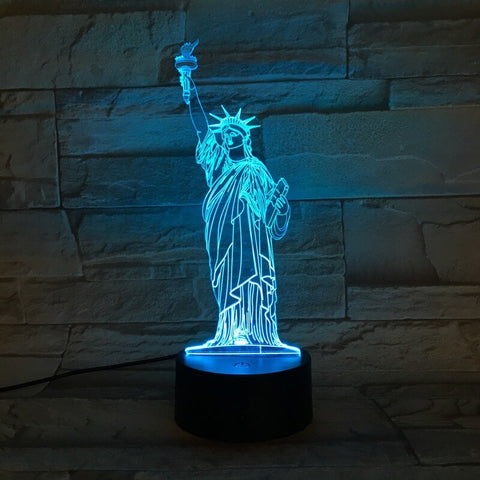 Lampe 3D monument statue de la liberté
