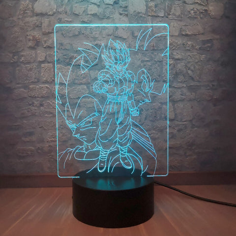 Lampe 3D Dragon Ball Z Goku Super Saiyan bleu
