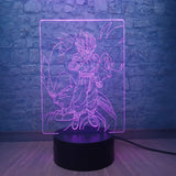 Lampe 3D Dragon Ball Z Goku Super Saiyan violet