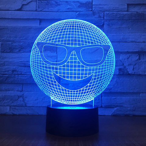 Lampe 3D smiley 