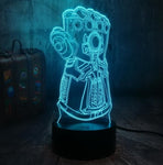 Lampe 3D Avengers gant de Thanos