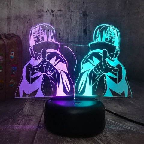 Lampe 3D Sasuke Double Face