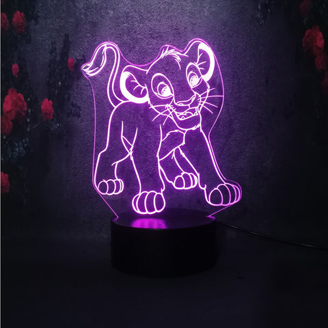 Lampe 3D <br> Disney Roi Lion Simba